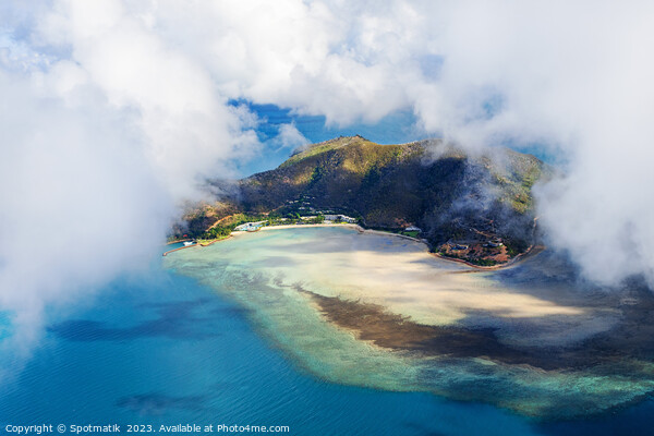 Aerial Hamilton Island Australia a luxury vacation resort  Picture Board by Spotmatik 