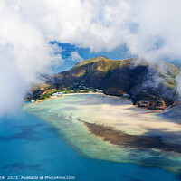 Buy canvas prints of Aerial Hamilton Island Australia a luxury vacation resort  by Spotmatik 