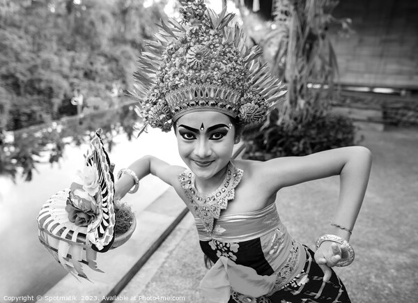 Portrait Indonesian Balinese young artistic dancer in costume Picture Board by Spotmatik 