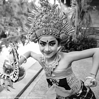Buy canvas prints of Portrait Indonesian Balinese young artistic dancer in costume by Spotmatik 