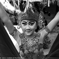 Buy canvas prints of Balinese female dancer performing Ceremonial traditional dance by Spotmatik 