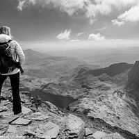 Buy canvas prints of Snowdonia Wales Caucasian young female hiker outdoor by Spotmatik 