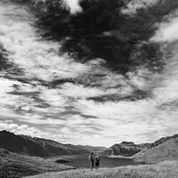 Buy canvas prints of Adventure couple on vacation hiking trip South Island by Spotmatik 