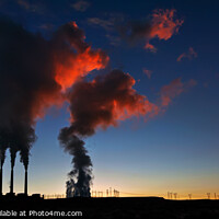 Buy canvas prints of Industrial smoke pollution from Arizona desert Power Station  by Spotmatik 