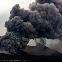 Buy canvas prints of Mt Bromo Java active volcano erupting Indonesia Asia by Spotmatik 