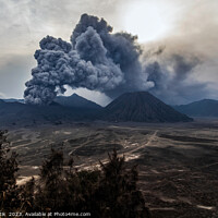 Buy canvas prints of Indonesia ash cloud from active Mount Bromo volcano  by Spotmatik 