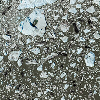 Buy canvas prints of Aerial view ice flows broken from glacier Alaska by Spotmatik 