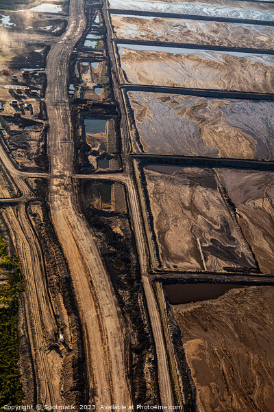 Aerial Ft McMurray surface mining Oilsands Alberta Canada  Picture Board by Spotmatik 