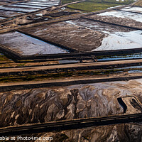 Buy canvas prints of Aerial Panoramic of Tailing ponds Ft McMurray Alberta by Spotmatik 