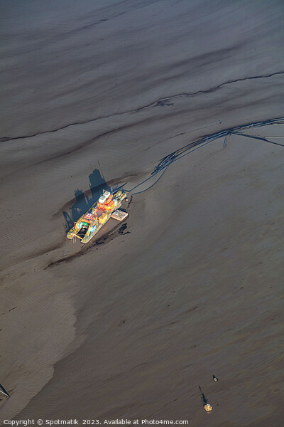 Aerial Abstract Tar sand waste ponds Ft McMurray  Picture Board by Spotmatik 