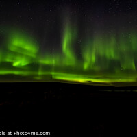 Buy canvas prints of Aerial Panorama view of Aurora Borealis Northern lights  by Spotmatik 