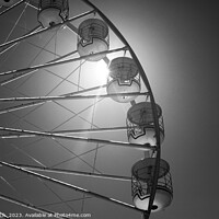 Buy canvas prints of Norway Bergen Ferris wheel amusement Fair ground ride  by Spotmatik 