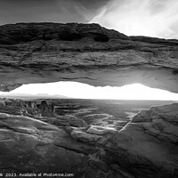Buy canvas prints of Desert sunrise view Mesa Arch Moab Utah America  by Spotmatik 
