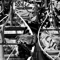 Buy canvas prints of Indonesian local wooden fishing boats South East Asia by Spotmatik 