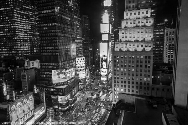 Night time Times Square Manhattan New York America Picture Board by Spotmatik 