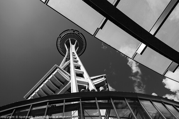 Seattle Space Needle tower and observation deck USA Picture Board by Spotmatik 