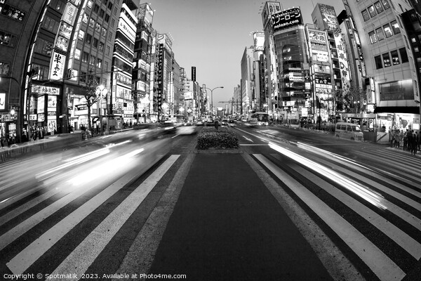 Tokyo Japan Ginza Shibuya district people pedestrian crossing  Picture Board by Spotmatik 