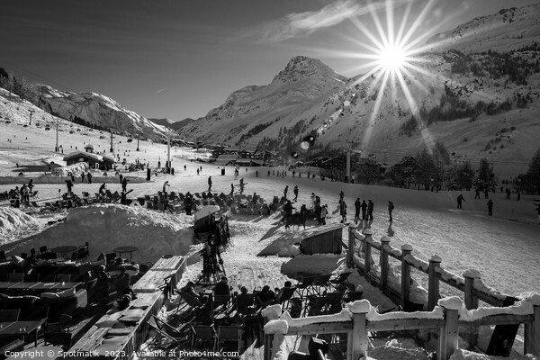 Ski resort France Alps sport recreation outdoors travel Picture Board by Spotmatik 