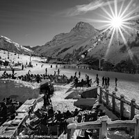 Buy canvas prints of Ski resort France Alps sport recreation outdoors travel by Spotmatik 