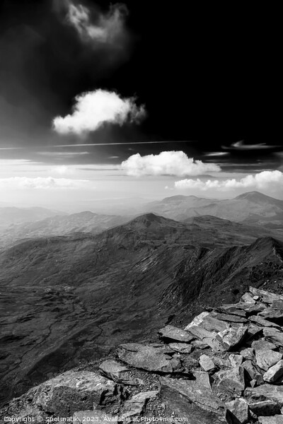 Snowdon Wales remote scenic sunlight mountain view Europe Picture Board by Spotmatik 