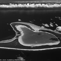 Buy canvas prints of Aerial Tupai Island French Polynesia South Pacific Ocean by Spotmatik 