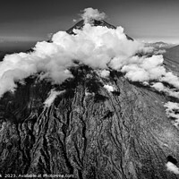 Buy canvas prints of Aerial Mt Agung volcano Bali Indonesia Southeast Asia by Spotmatik 