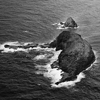 Buy canvas prints of Aerial Molokai view of Elephant rock Kukaiwaa Point  by Spotmatik 