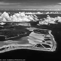 Buy canvas prints of Aerial Bora Bora a luxury Tahitian Pacific Island  by Spotmatik 