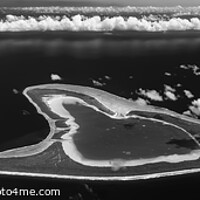 Buy canvas prints of Aerial Panorama Tupai Bora Bora Tahaa South Pacific  by Spotmatik 