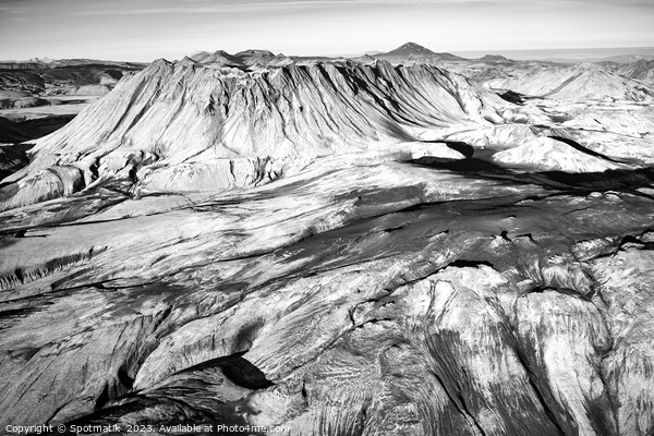 Aerial view of Landmannalaugar National Park Wilderness Iceland  Picture Board by Spotmatik 