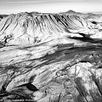 Buy canvas prints of Aerial view of Landmannalaugar National Park Wilderness Iceland  by Spotmatik 