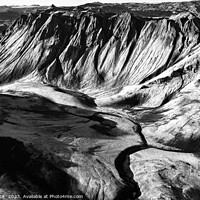 Buy canvas prints of Aerial Iceland Landmannalaugar National Park volcano by Spotmatik 