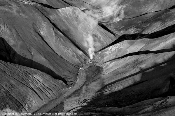Aerial Icelandic Wilderness of Landmannalaugar Picture Board by Spotmatik 