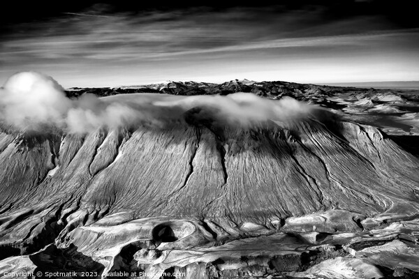 Aerial Wilderness view of Iceland Landmannalaugar  Picture Board by Spotmatik 