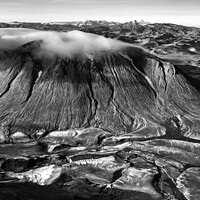 Buy canvas prints of Aerial view of Icelandic volcanic landscape Europe by Spotmatik 