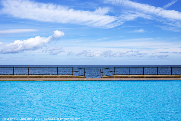 Outdoor swimming pool in Llandudno Wales UK Picture Board by Chris Brink