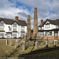 Buy canvas prints of Saxon crosses in town centre of Sandbach by Chris Brink