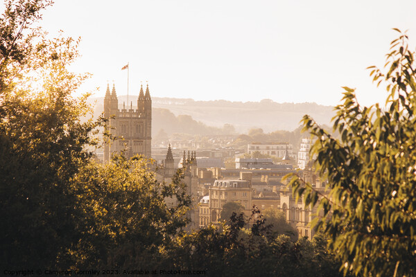 Bath Abbey Sunset Picture Board by Cameron Gormley
