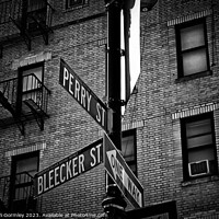 Buy canvas prints of Bleeker and Perry, NYC by Cameron Gormley