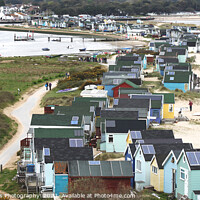 Buy canvas prints of Beach Huts from Hengistbury Head to Mudeford Quay  by Stephen Thomas Photography 