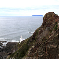 Buy canvas prints of Lundy Island seen from Hartland Point Devon by Stephen Thomas Photography 