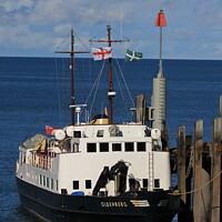 Buy canvas prints of Lundy Island's MV Oldenburg at the Island's jetty by Stephen Thomas Photography 