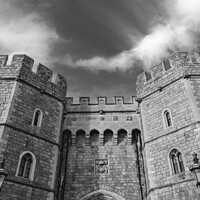Buy canvas prints of Windsor Castle Black & White by Benjamin Brewty