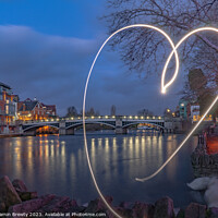 Buy canvas prints of Long Exposure With Love by Benjamin Brewty