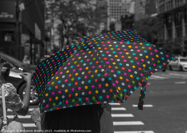 Umbrella Colour Pop Picture Board by Benjamin Brewty