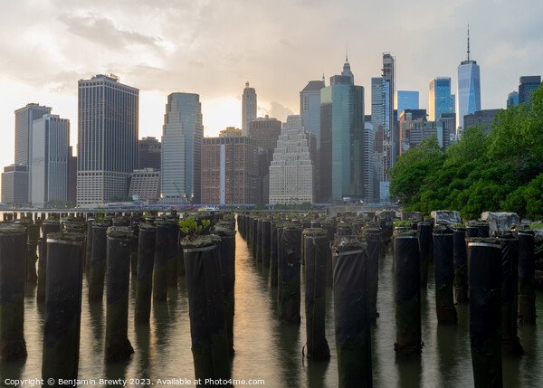 New York Skyline Picture Board by Benjamin Brewty