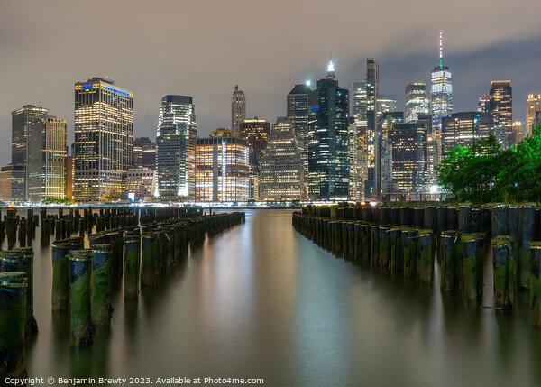 New York City Skyline  Picture Board by Benjamin Brewty