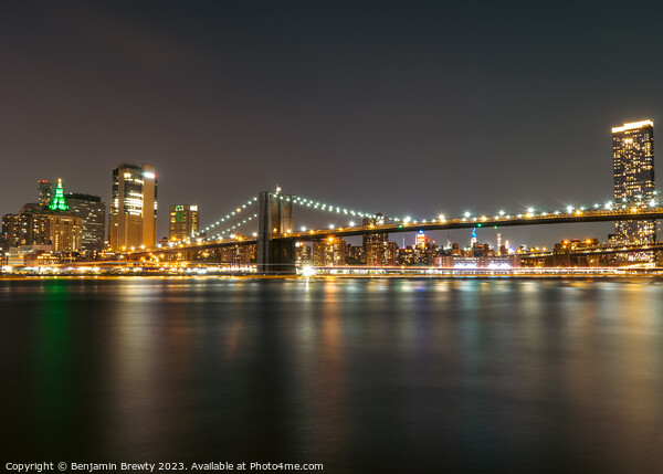 Brooklyn Bridge Long Exposure  Picture Board by Benjamin Brewty