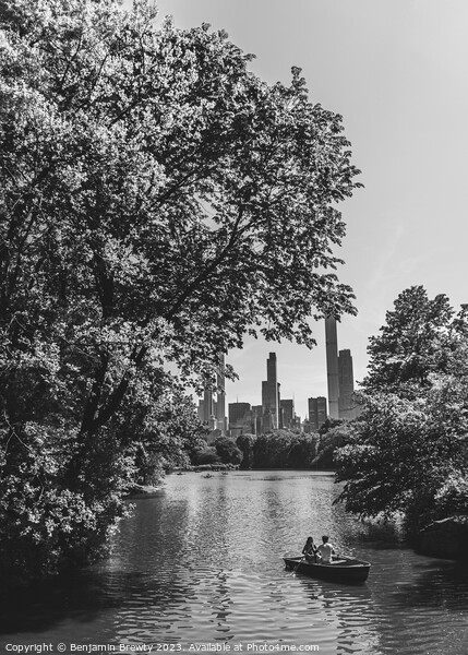 Black & White Central Park  Picture Board by Benjamin Brewty