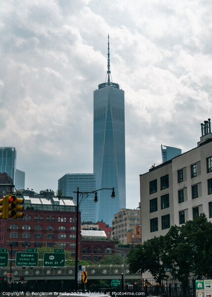 One World Trade Centre Street Shot Picture Board by Benjamin Brewty